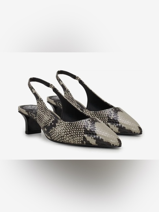 Vince Camuto Shoes - Vince Camuto Pilar Snakeskin Slingback Kitten Heel Pumps - Size 8M (NIB)